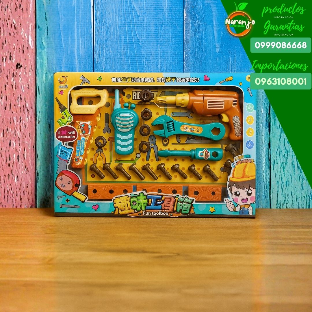 JUEGO DE FERRETERIA HERRAMIENTAS NIÑOS